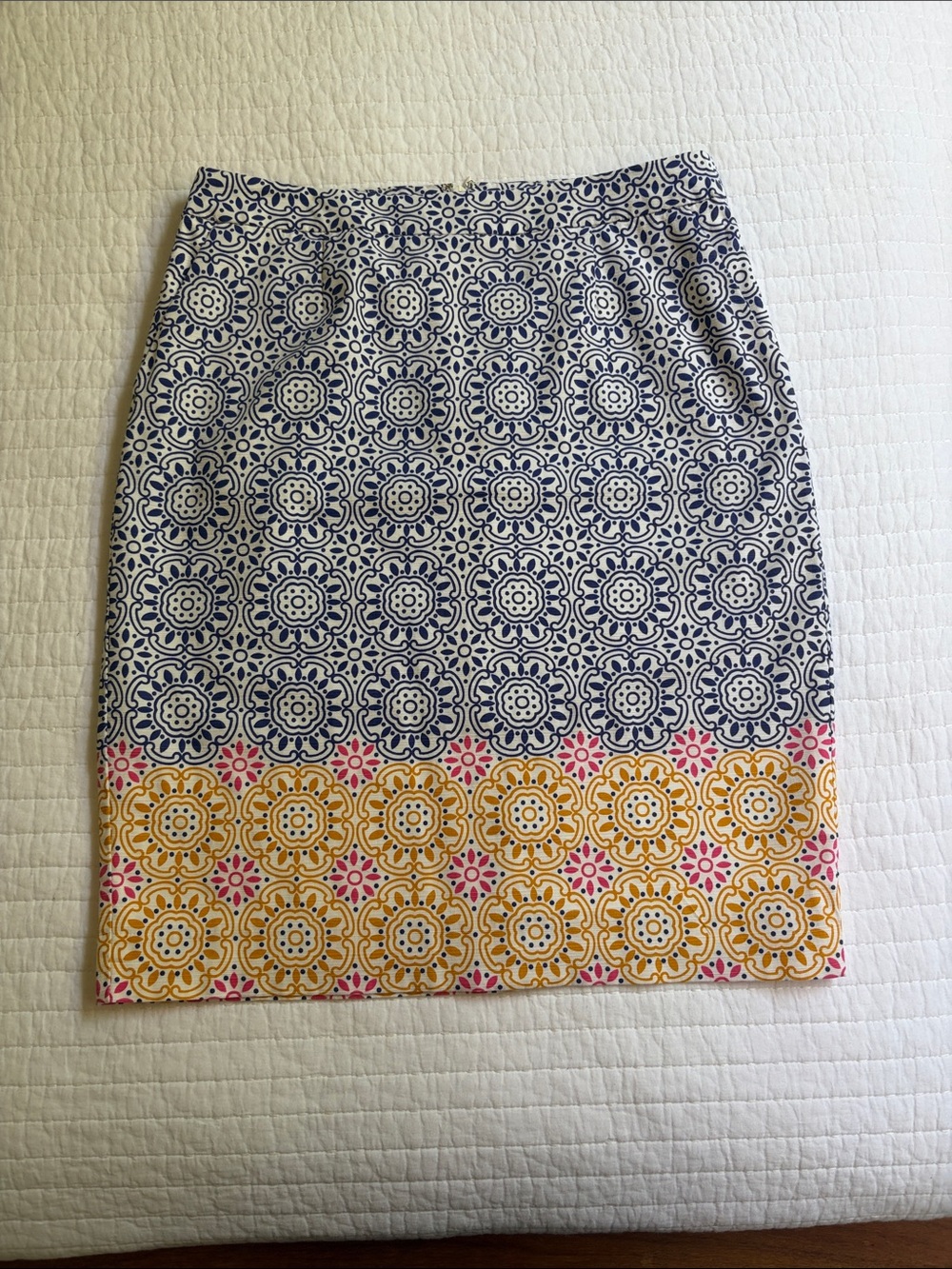 Boden Gabriella Strech Cotton Pencil Skirt USA size 8
